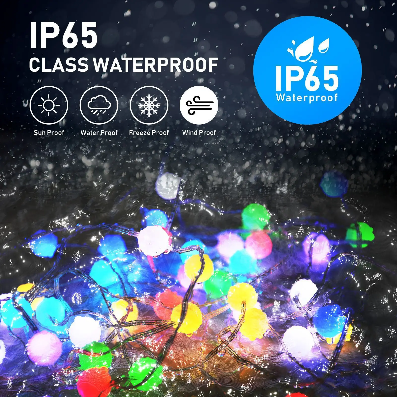  Светодиодная смарт-гирлянда с Wi-Fi RGB IP65 5
