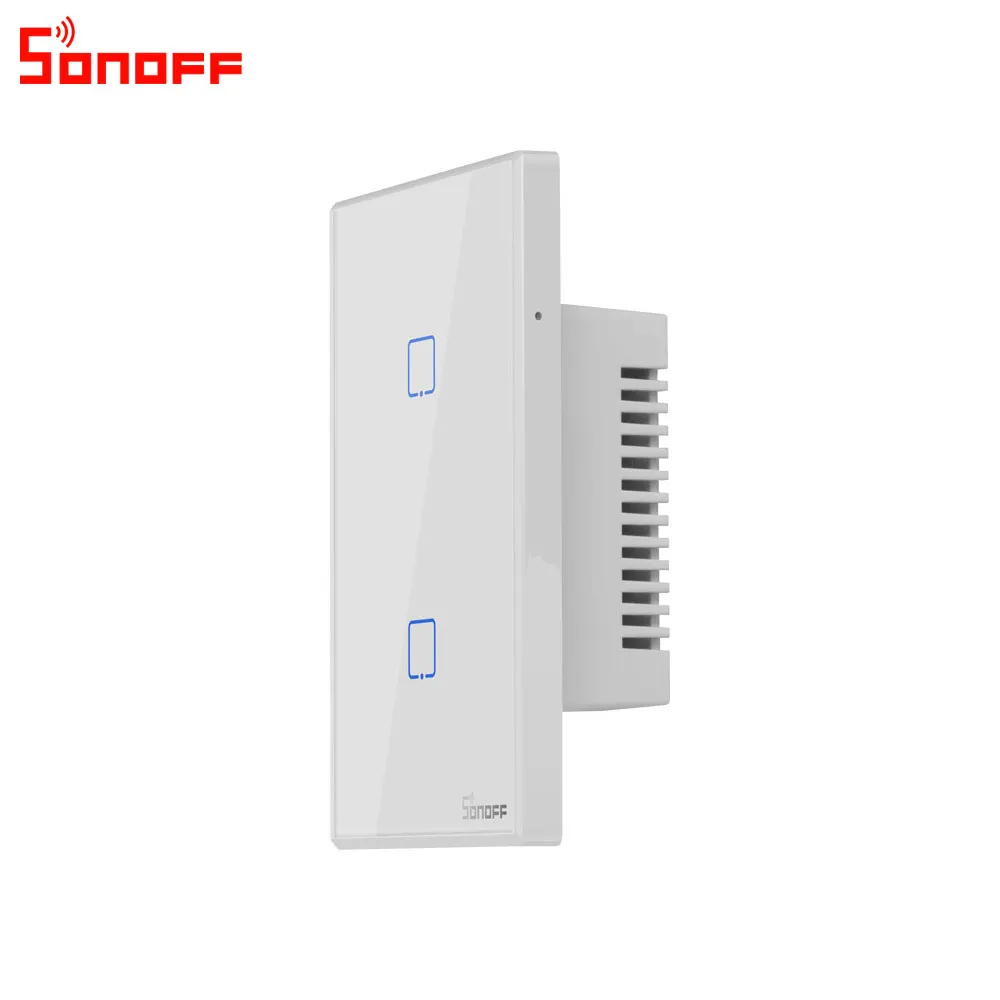 Интеллектуальный выключатель света Sonoff T0 US Smart Wi-Fi настенный Touch/Wifi/RF/APP пульт дистанционного управления