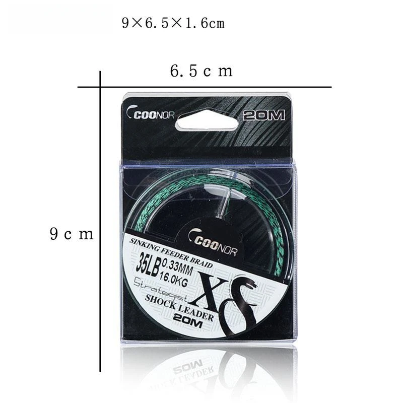 New Design Fashion Custom Design 8 Strands Braided Fishing Line 20m PE Line