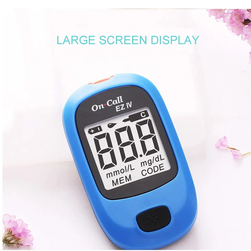 
2020 new products portable home use blood glucose monitoring system smart blood glucose metertest blood sugar machine 
