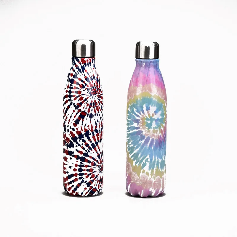 Wholesale 17oz ounce stainless steel vacuum insulated water bottle double cola shaped insulated water bottle