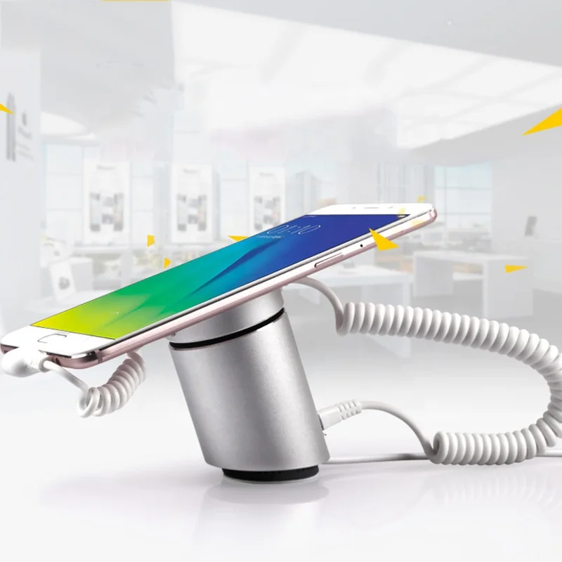 Android, Type-c, iPhone Cell phone alarming anti-theft display security holder stands