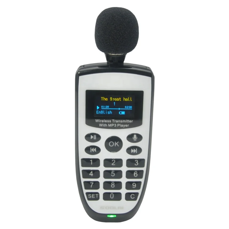Audio Guide to Play MP3 audio with Tour Guide Function for Group Tour AG-600SR series with Data Analysis