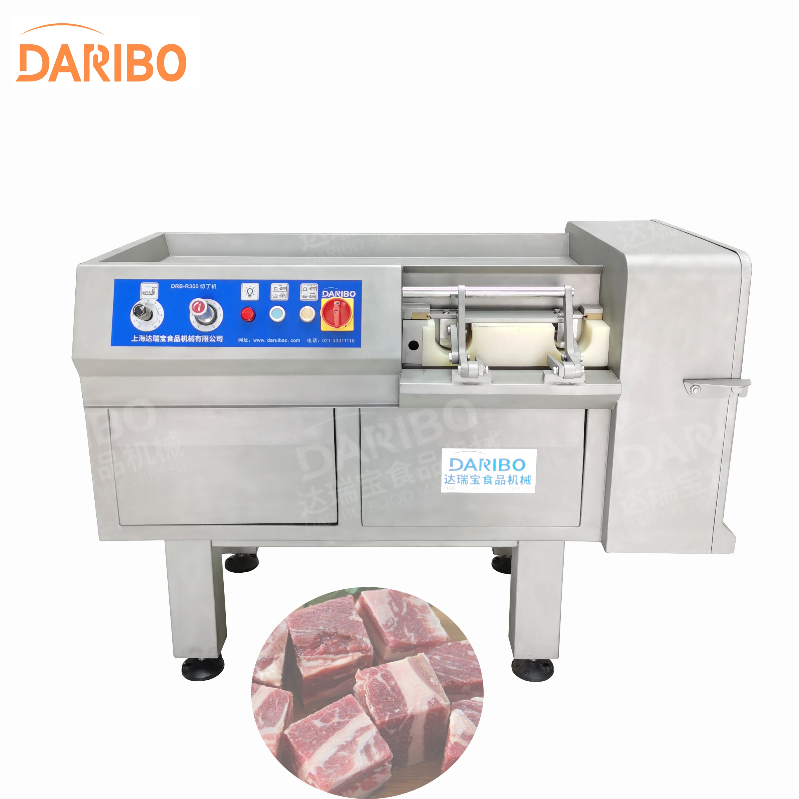 Wholesale Frozen Spareribs Dicer Camel Kangaroo Meat Cube Cutting Machine For Factory