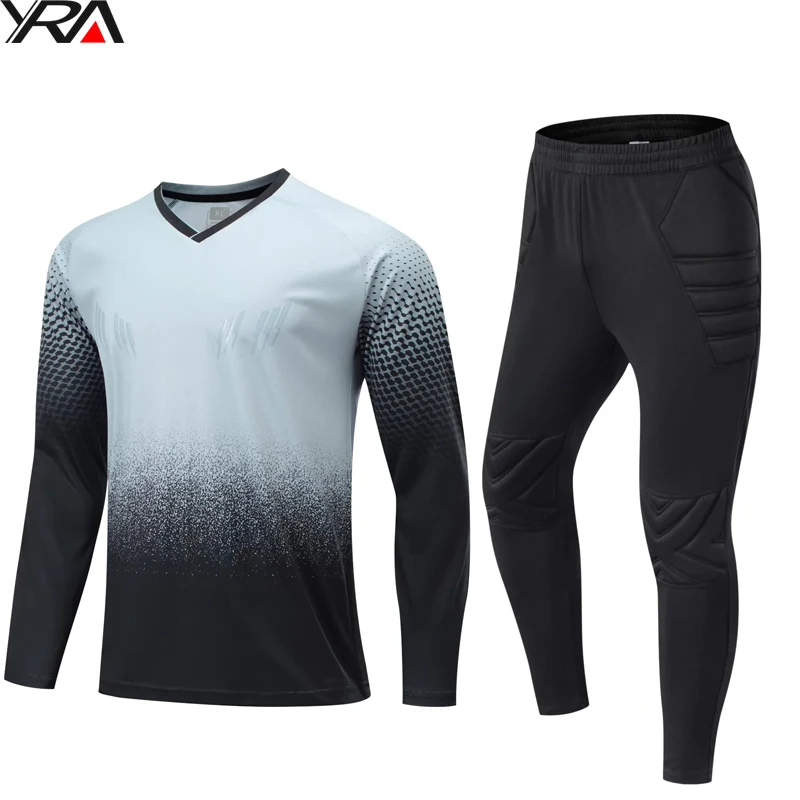 soccer goalkeeper training wear football  goalkeeping kit uniforms jerseys 2023 set goalie jersey man boys clothing