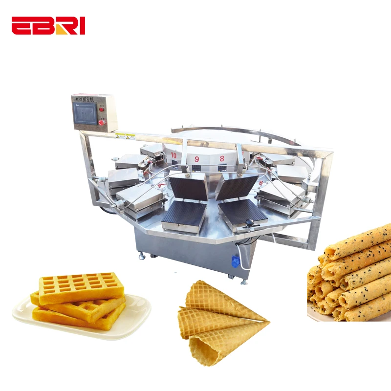 Hot Selling Automatic Non-Stick Commercial Bubble Waffle Cone Maker Egg Waffle Iron Baker Snack Machine