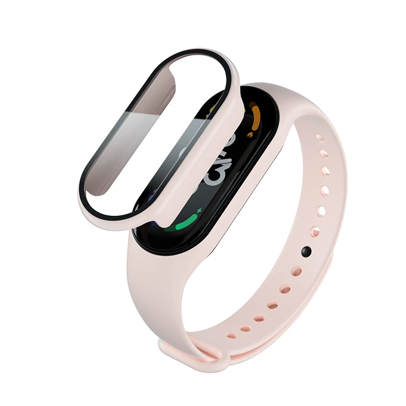 Защитный экран 2 в 1 для Xiaomi watch 7, чехол из поликарбоната с полным покрытием и стекло для Xiaomi Mi Band 7 6 5 4 3 mi band 7, защитный чехол