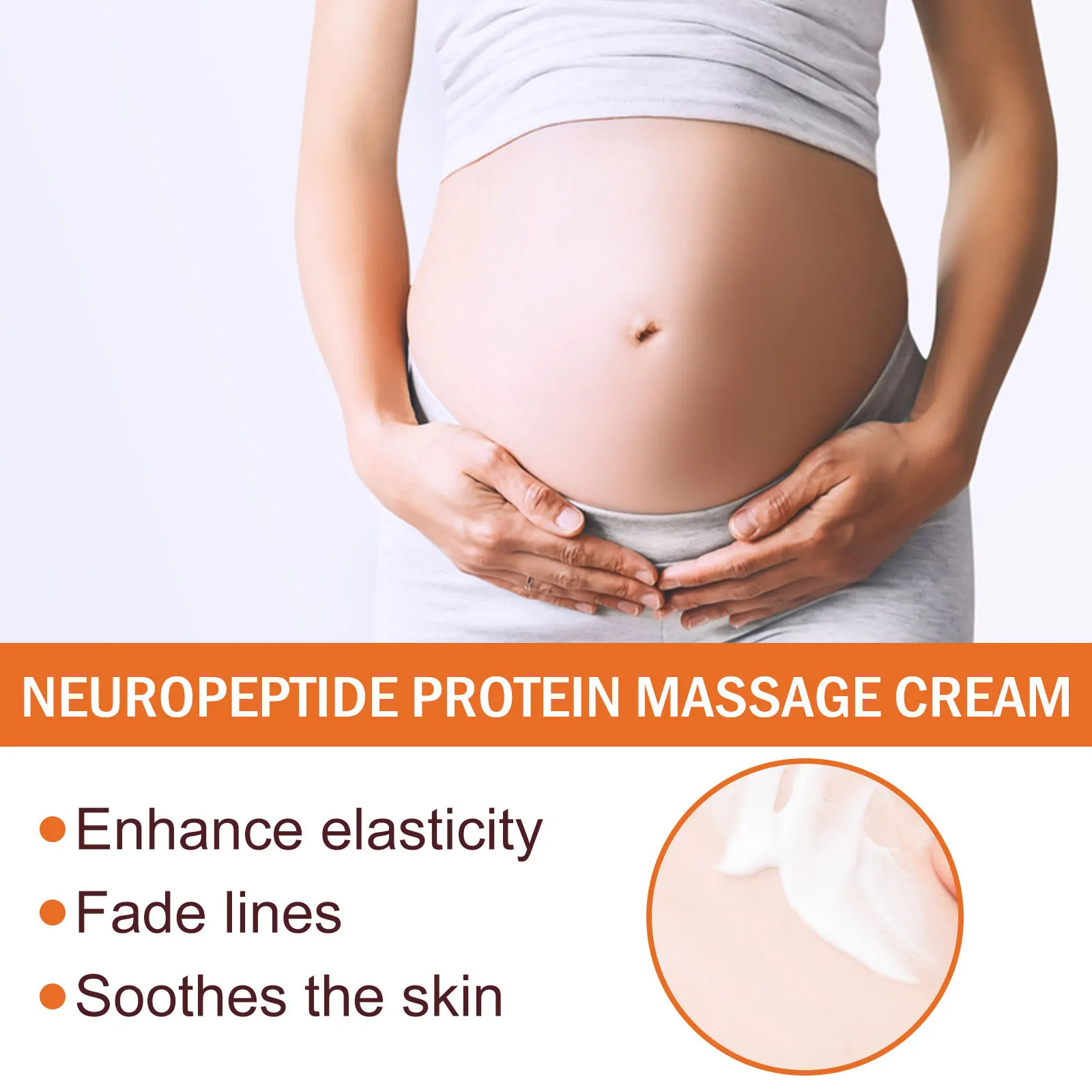 Pregnancy Stretch Mark Fading Scar Repair Smooth Firming Skin Neuropeptide Protein Repair Massage Cream