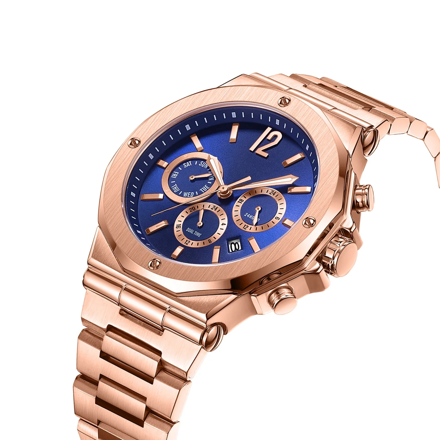 Wholesale Relogio OEM Male Watches Stainless Steel Japan Movement Private Label Wristwatches Waterproof Popular Luxury Watch Men