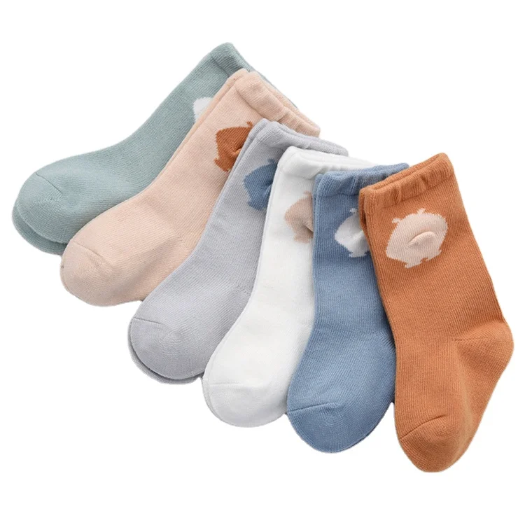 
Самые продаваемые антибактериальные впитывающие пот быстросохнущие простые белые милые детские короткие носки 