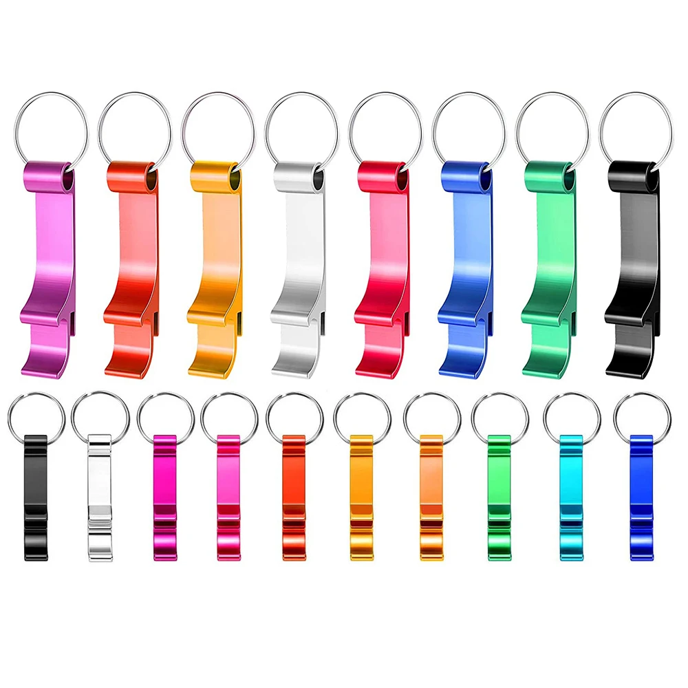 High Quality Bottle Opener Keychain Bar Beer Aluminum Metal Claw Beverage Keyring Keychains Promotional Gift Self Defense Set