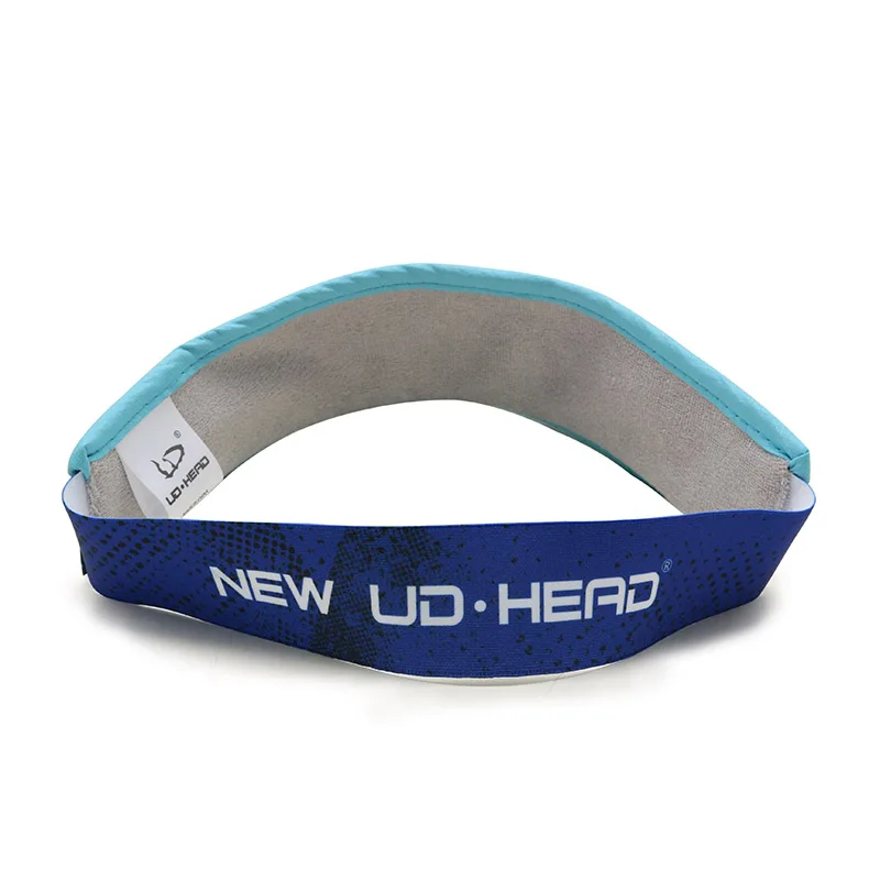 Outdoor Running Visor Hat Sublimation Print Elastic Back Visor Customized Logo Visors