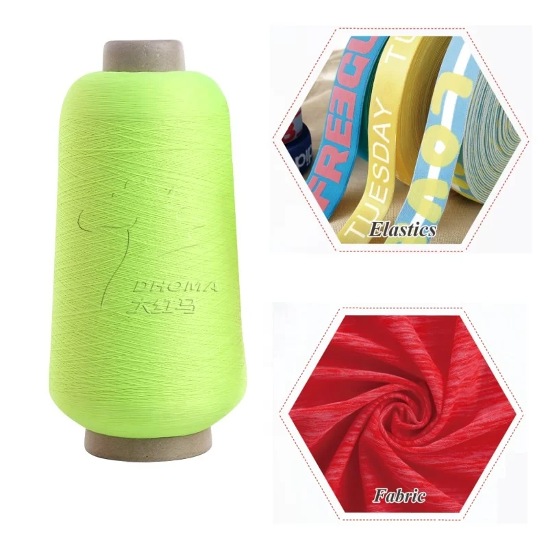 Wholesale 100% nylon yarn high stretch hank dyed nylon thread dty 70d 24f nylon 6 yarn with 1000 stock colors