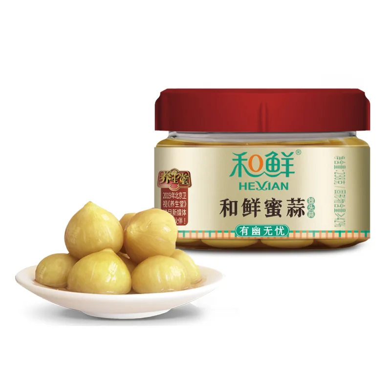 
Hot Selling Zero Additive White Fresh Garlic Canned Honey Garlic 