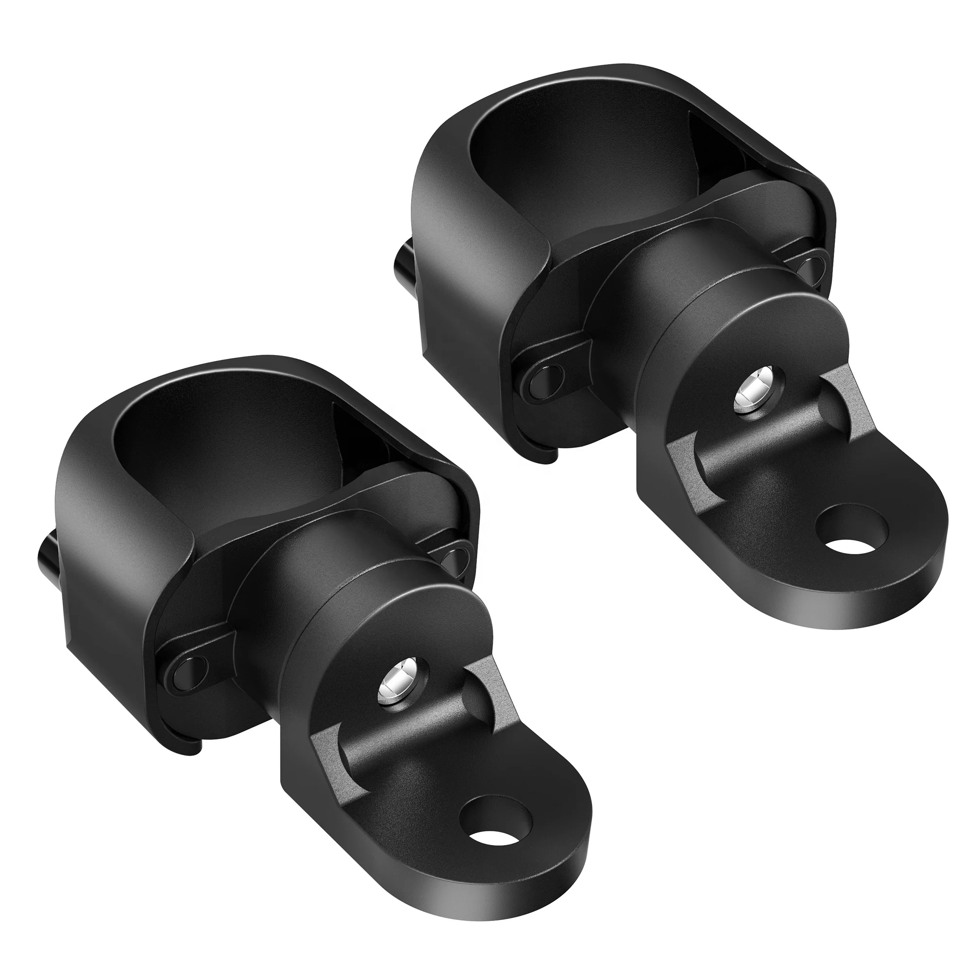 MICTUNING UTV Flag Round Mount Whip Light Mount Antenna 360 Adjustable Mounting Bracket