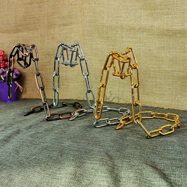 Suspended Chain Red Wine Rack Hanging Metal Wine Holder Wine Bottle Stand rack Restaurant Decoration Bar Ornament