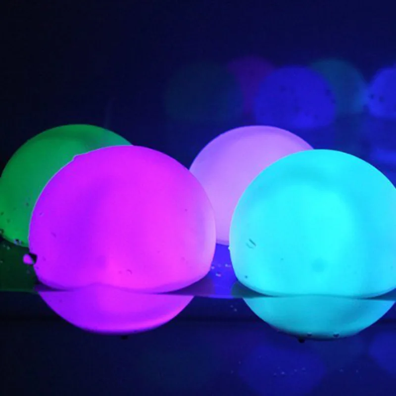  2021 RGB плавающий бассейн гигантский надувной светодиодный пляжный шар на солнечной батарее с дистанционным