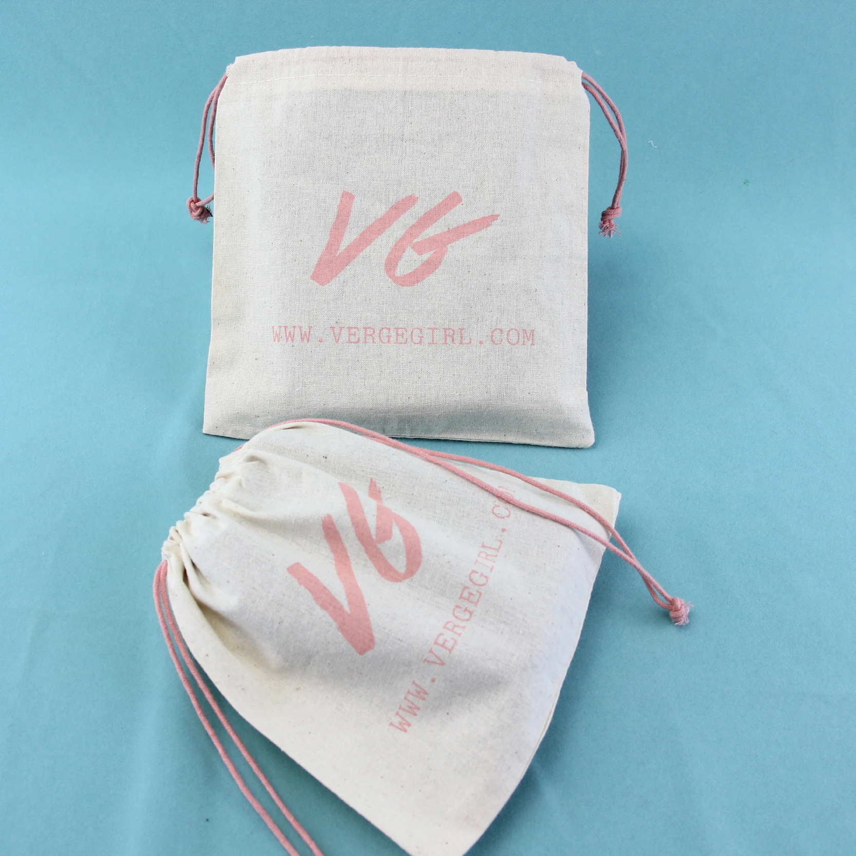 cotton envelope  with logo dust  small custom gift  linen canvas organic muslin  pouch  cotton   drawstring bag