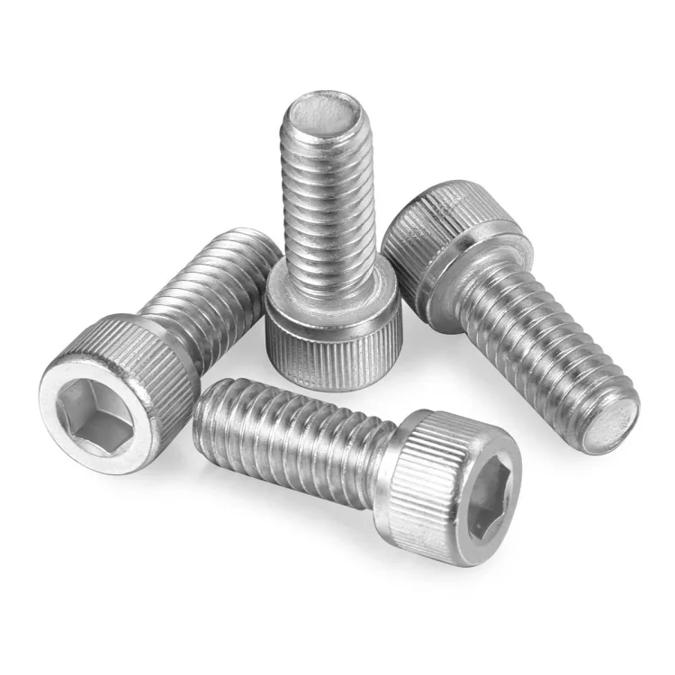 M8-1.25 Hexagon Socket Head Cap Screws Bolts DIN 912 Stainless Steel Bright Finish Machine Full Thread Allen L Key Bolts