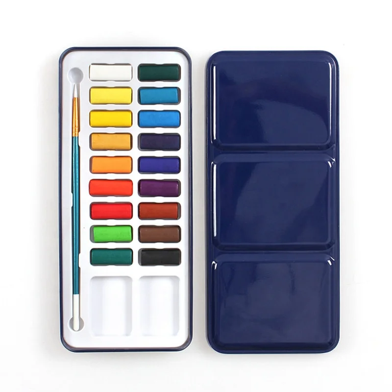 24 colors of solid water color Watercolor paint set 24 colors