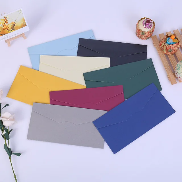 
VIP card pearlized paper envelope Western-style high-end invitation letter solid color envelope 