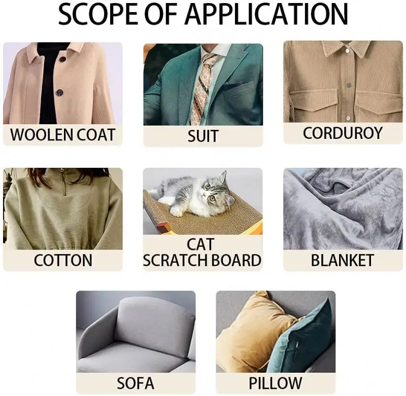 Pet Hair Travel Brush Handheld Dust Lint Coat Sweater Furniture  Double Sided Manual Lint Remover Clothes Lint Fuzz Shaver