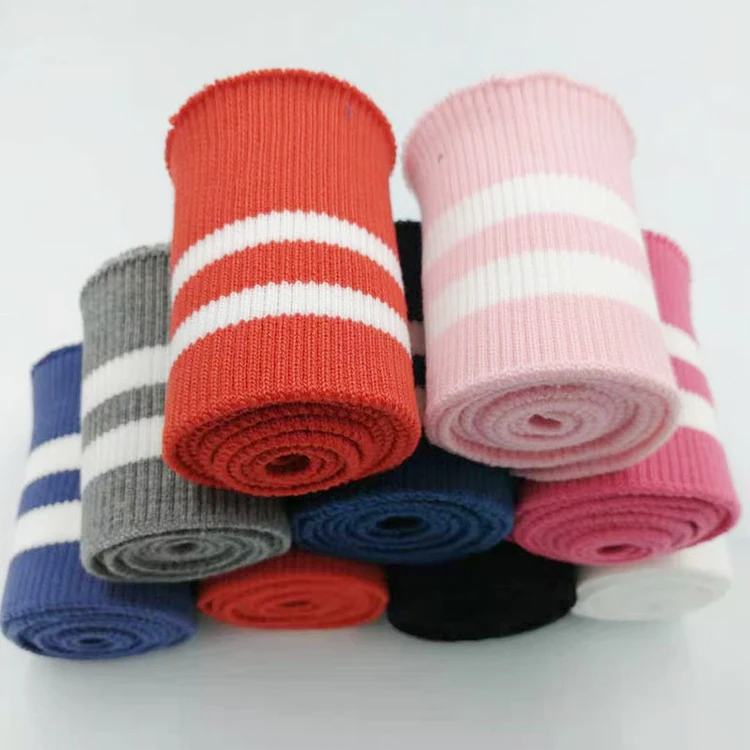 Осень и зима утолщенная Однослойная полосатая плоская вязальная машинка ребро 2*1 манжета аксессуары для одежды грубое