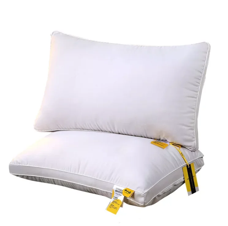 Wholesale Hilton Hotel Queen king Size Bed Sleeping Pillow 100% Cotton Microfiber Pillow Insert