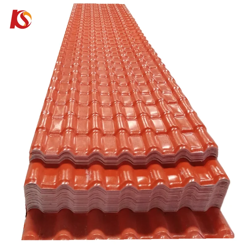 Cheap teja de pvc roof tile/fire proof water proof UPVC plastic roof sheet for factory house/Colombia pvc corrugated roof tile