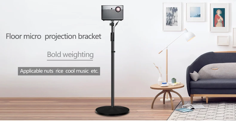 Universal Landing Pad Suitable Mini Projector Camera 1 / 4 Screw Nut Projector Floor Stand