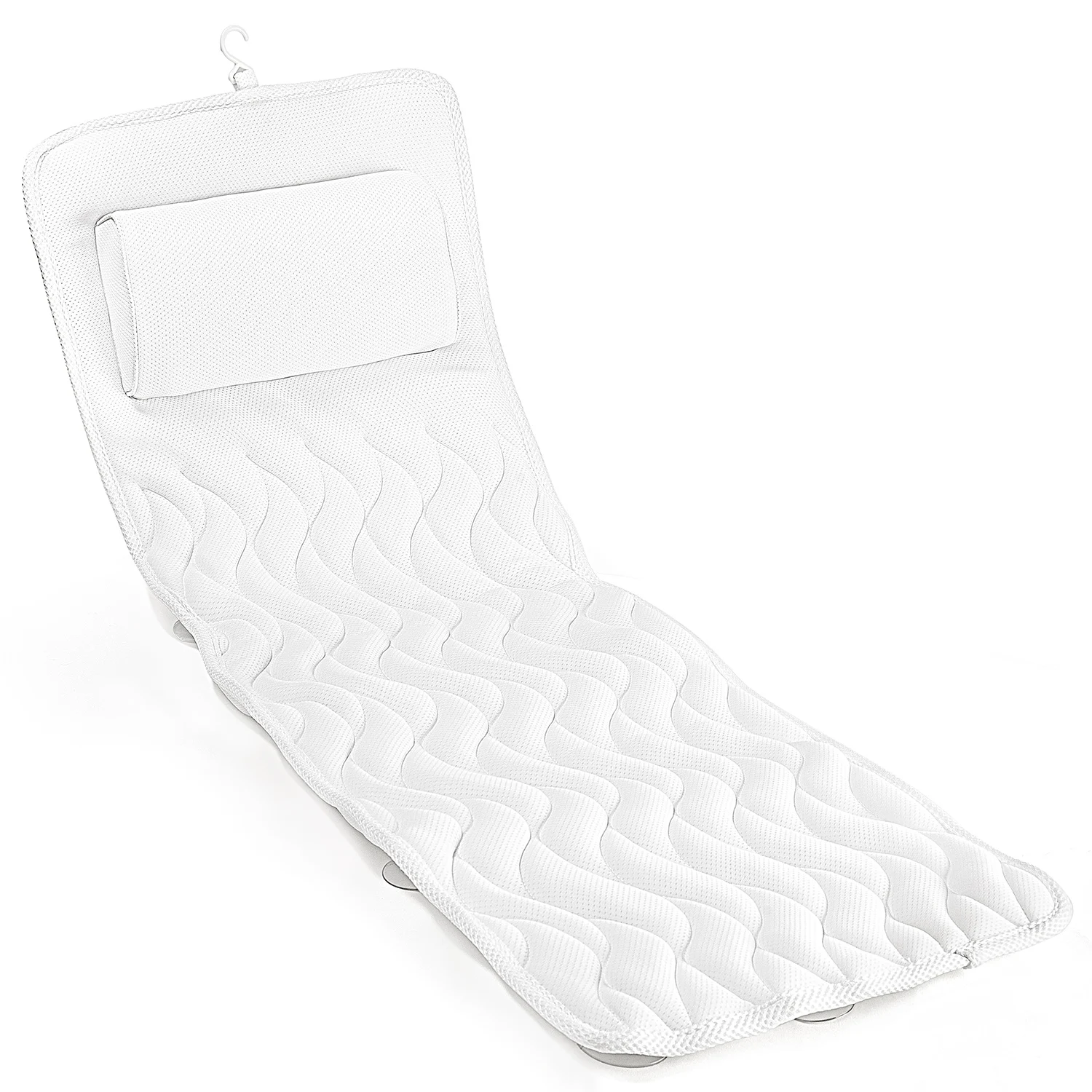 New Design Comfortable 4d Bath Pillow Anti Slip With Suction Cup Bath Pillow For Bathtub
