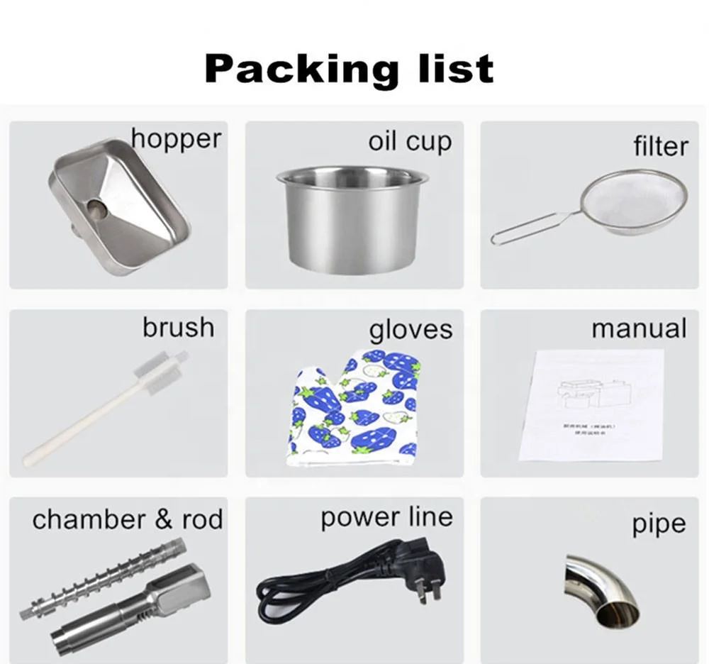 Automatic Cold Press Screw Soybean Almond Peanut Sunflower Palm Cumin Seed Press Oil Extractor Press Machine