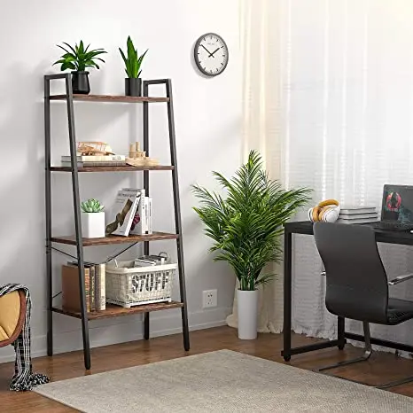 Amazon Hot Sell Vintage Metal Rustic Wooden Stable Storage Rack Shelf Display Shelves