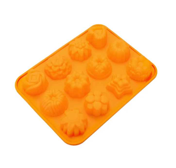 Homemade Silicone 12 Different shape Soap molds