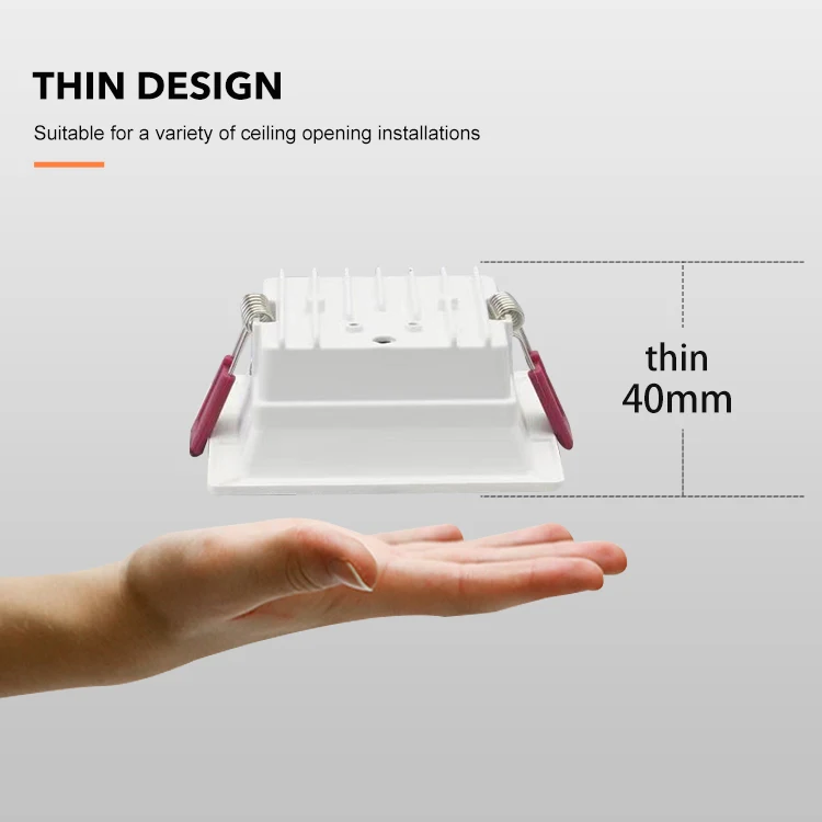 EZELED Wholesale Price Embedded High-CCT Aluminum Thin Square Panel Light 8 15 24 30 W Led Light Panel