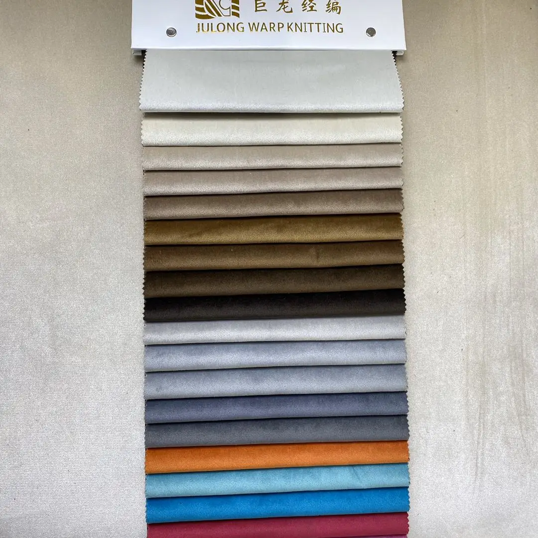 NIRVANA  -PALACE  PALERMO TIFFANY  China product multi-colors design 100% polyester holland velvet textile fabric for sofa