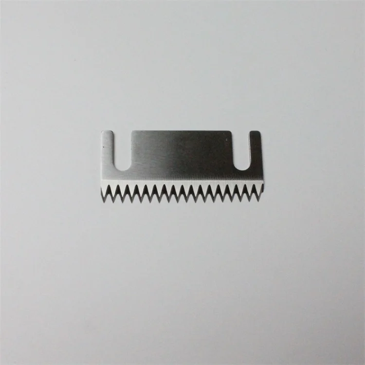 HSS Food Packaging Bag Serrated Cutting Knife Tooth Shape Blade In