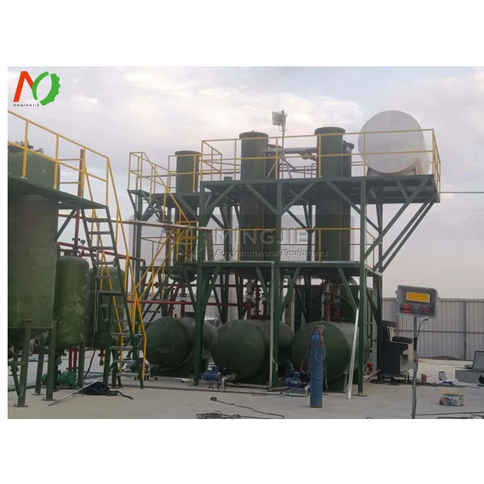2022 China High recovery used engine oil recycling machine waste pyrolysis oil distillation to diesel