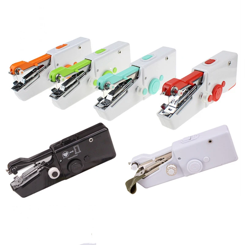 2024 hand Mini Handheld pocket portable bag leather overlocker sewing machine handy stitch bra household sewing machines manual