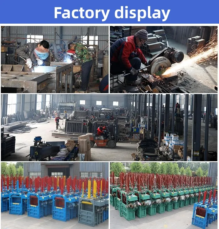 Pet Plastic Bottle Pressing Machine Clothing Scrap Metal Compactor Baling Press Machine