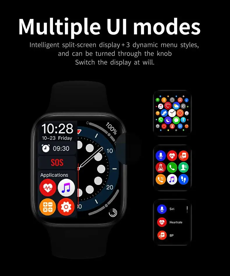 Новые часы U68 U77 plus U78 U98 с датчиком температуры