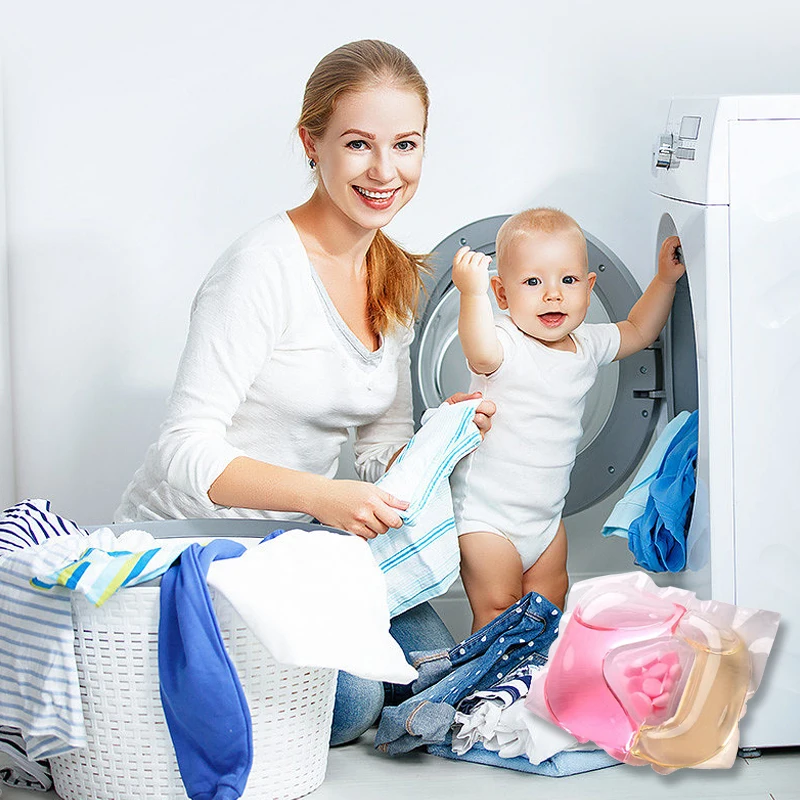 OEM wholesale New formula household chemicals water soluble washing laundry detergent cleaning liquid pods