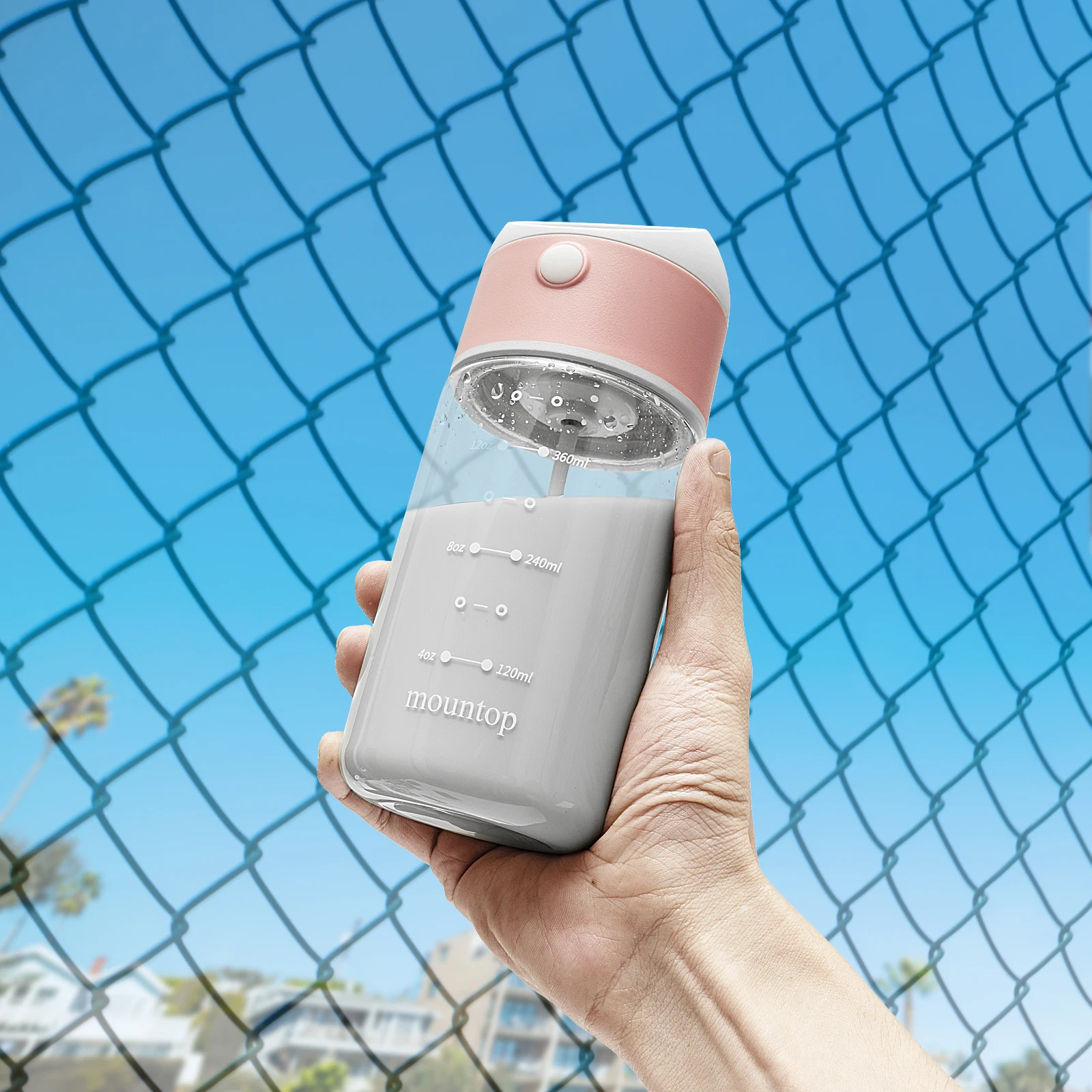 Most Popular Wholesale Top Seller Gym Accessories Protein Shaker Water Bottle with Times to Drink