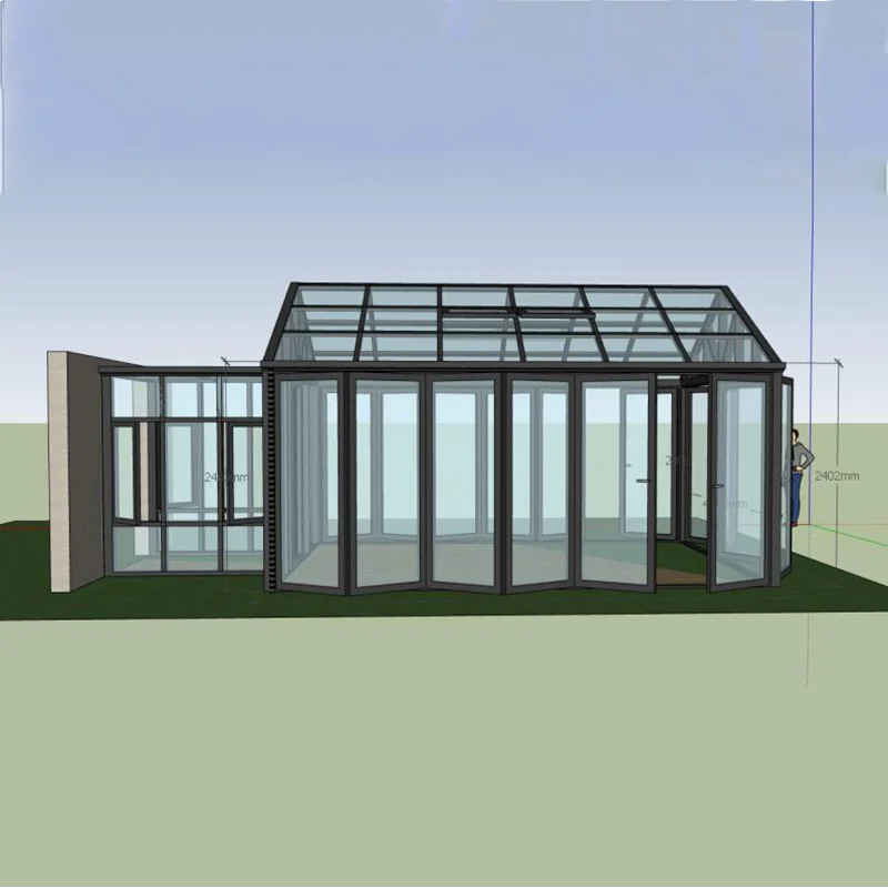 winter garden room insulated solarium enclosed porch aluminium sunroom  conservatory four seasons lowes glass house