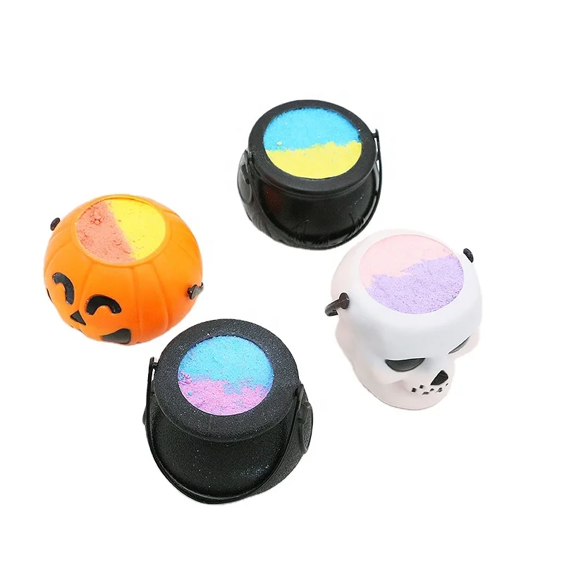 OEM/ODM Halloween Bath Fizzer Ball Witches Brew Cauldron Skull Fizz and Bubble Bath Bombs