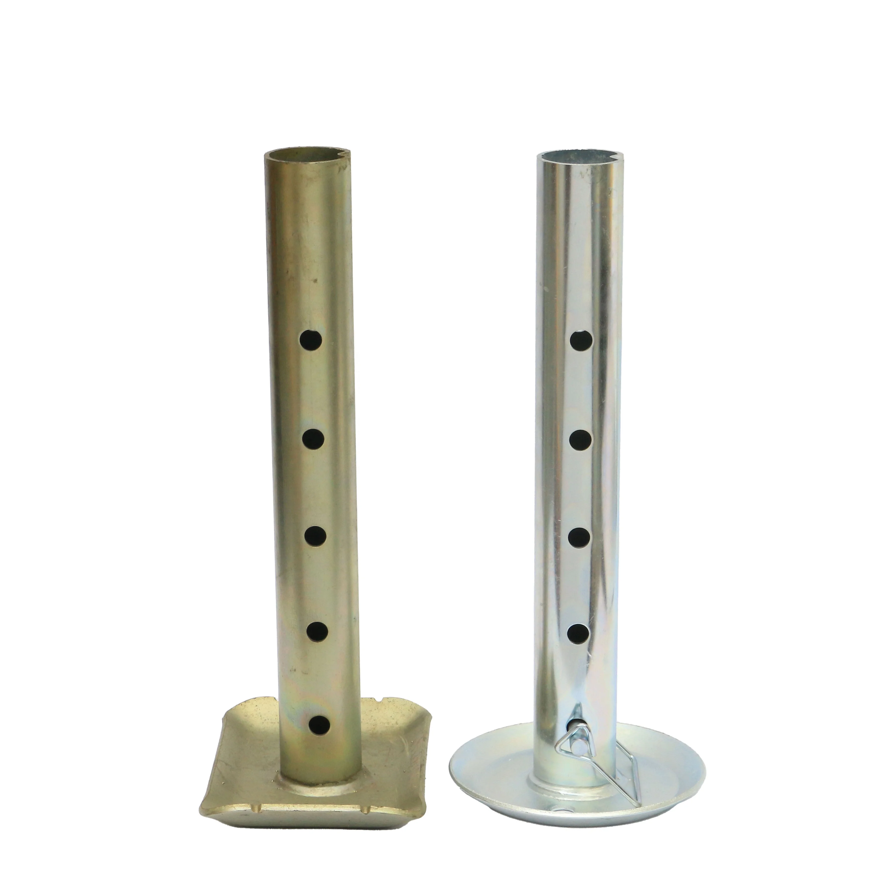 2000lbs Lift Capacity Drop Leg with Snap Pin 5 Position Adjustable Zinc Plated Coat