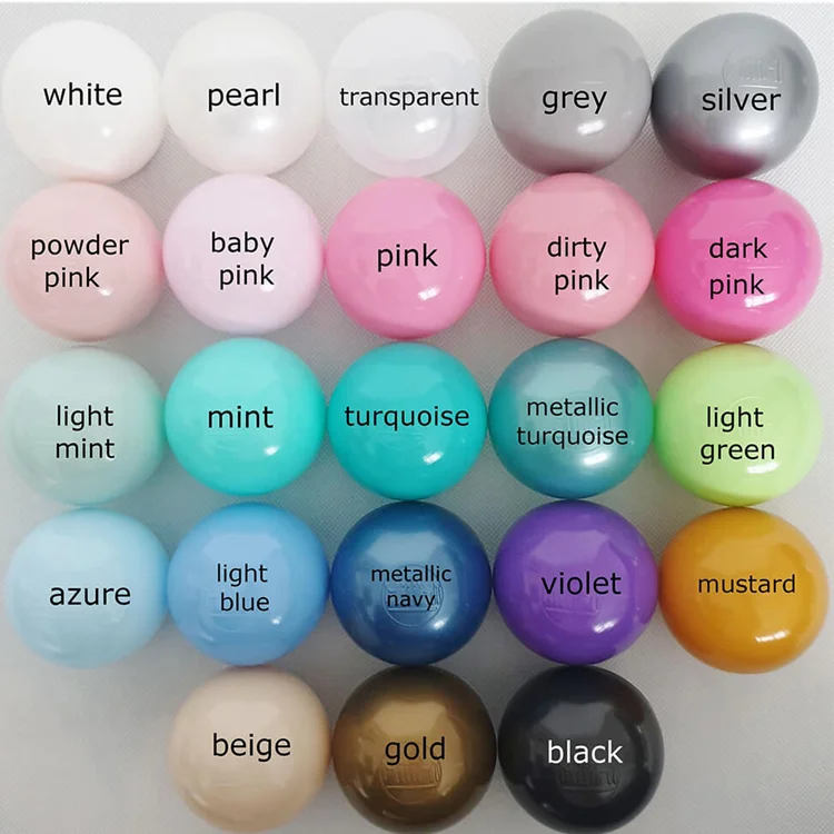 Phthalate Free BPA Free Lead Free non-PVC Plastic balls 5000 ball pit balls