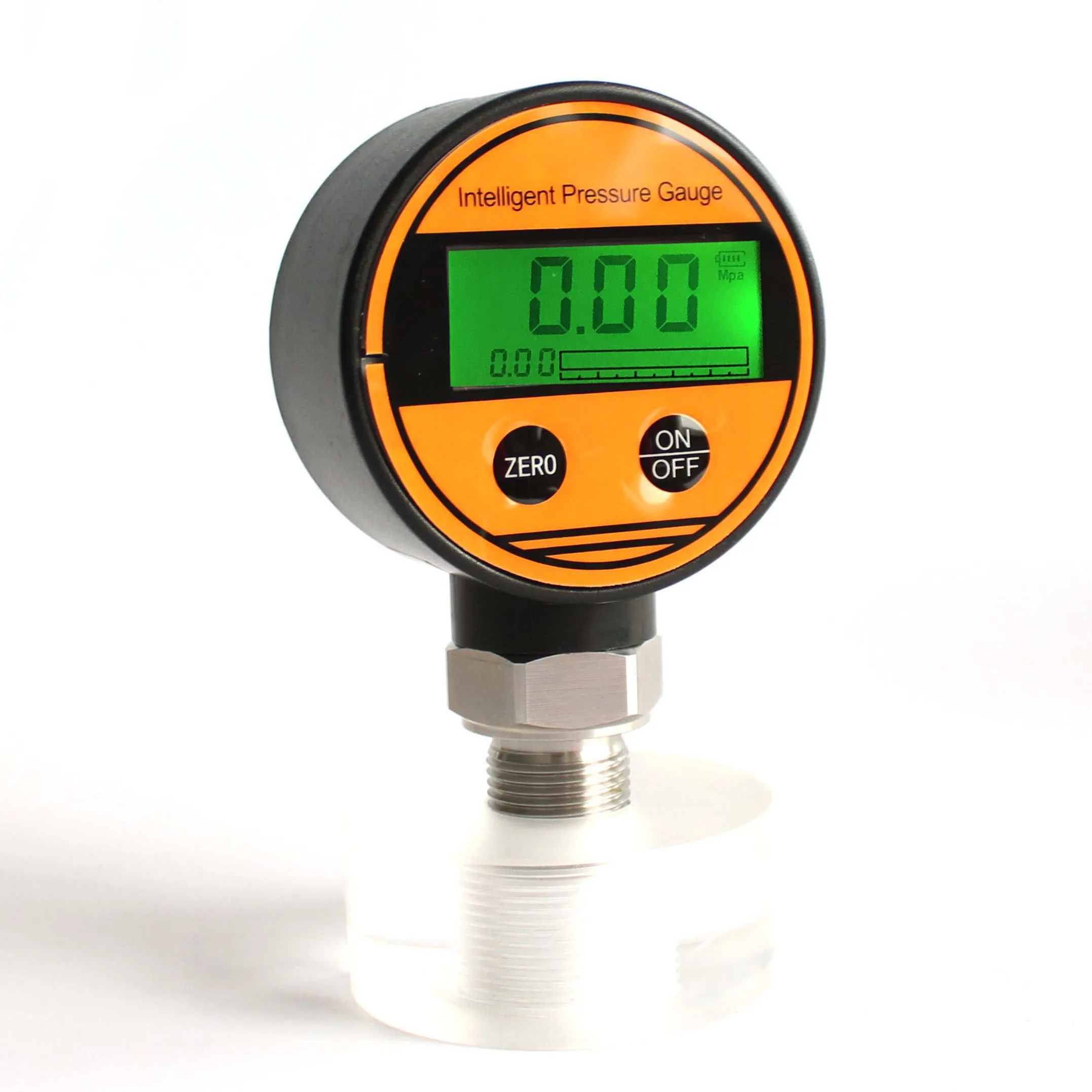 Battery powered air LCD display differential digital pressure gauge
