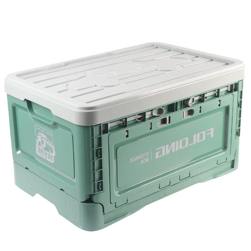 Folding Storage Boxes Camping Wooden Cover Collapsible Car Clothes Foldable Plastic Other Organizer Bins & Outdoor Storage Boxes