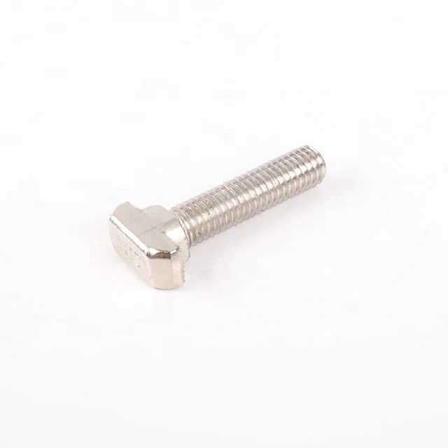 M8 x 20mm T Slot 10mm Quarter-Turn Drop-In Hammer Bolt